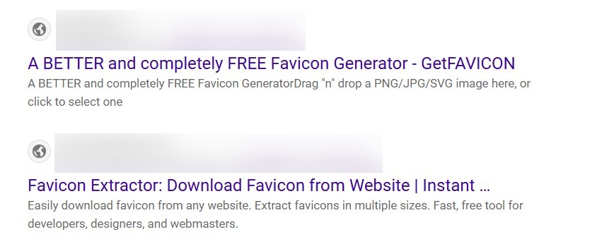 Bing search results screenshot