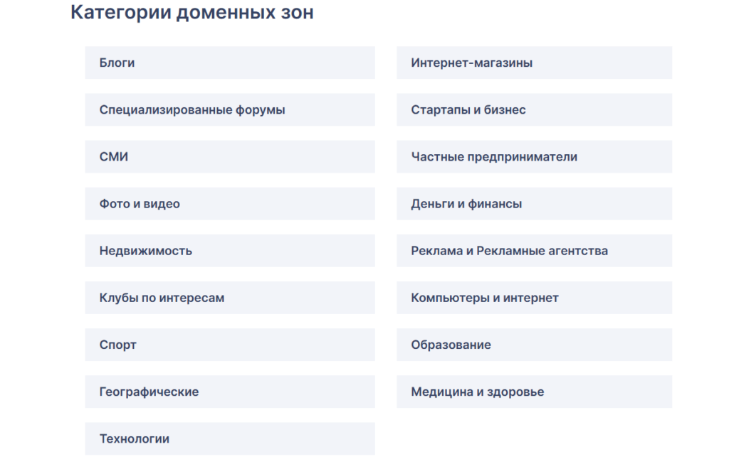 Что нужно учитывать при выборе домена